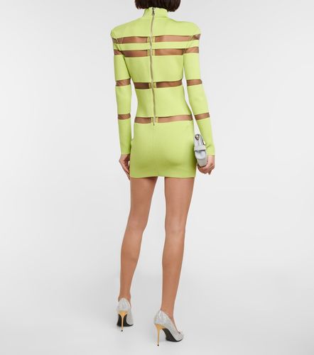 Balmain Miniabito con mesh - Balmain - Modalova