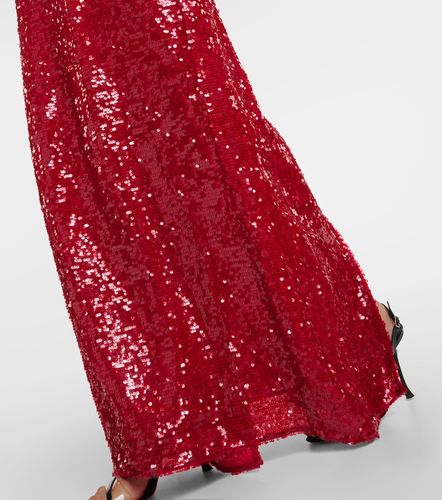 Abito lungo con paillettes e fiocco - Erdem - Modalova