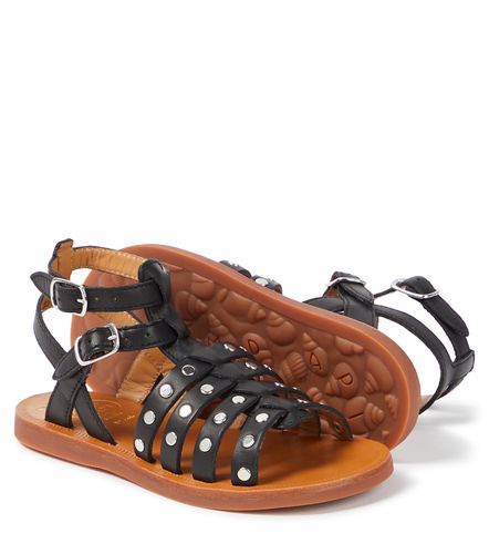 Sandalias Plagette Stud de piel con tachuelas - Pom d'Api - Modalova