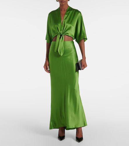 Gonna lunga in satin di seta - The Sei - Modalova