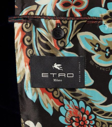 Blazer de terciopelo de algodón - Etro - Modalova