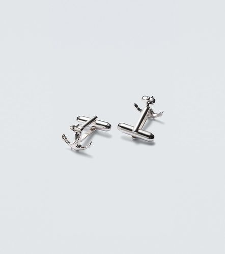 Gemelli Anchor in sterling rodiato - Mateo - Modalova