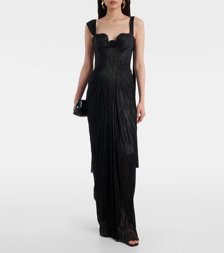 Anais open-back silk muslin gown - Maria Lucia Hohan - Modalova