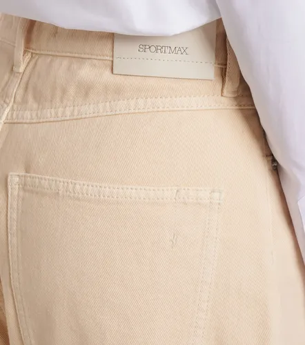 Siamese high-rise wide-leg jeans - Sportmax - Modalova