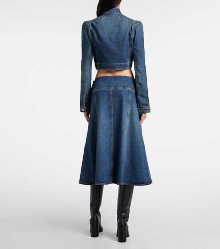 Alaia Cropped denim jacket - Alaia - Modalova