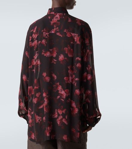Camicia semitrasparente con stampa floreale - Dries Van Noten - Modalova