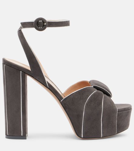 Suede platform sandals - Gianvito Rossi - Modalova