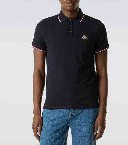 Polo Permanent de jersey de algodón - Moncler - Modalova