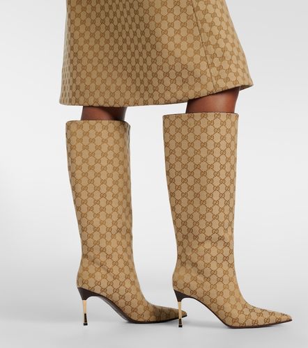 Bombshell GG Canvas knee-high boots - Gucci - Modalova