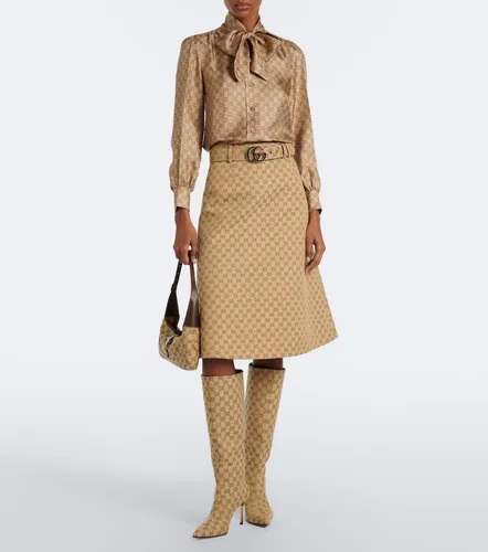 Botas altas Bombshell de lona GG - Gucci - Modalova