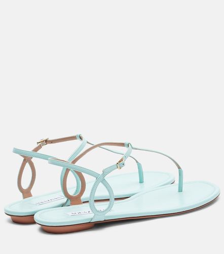 Sandali infradito Almost Bare in pelle - Aquazzura - Modalova