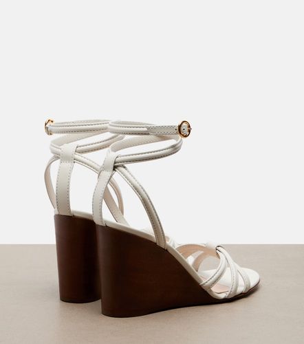 Leather wedge sandals - Gianvito Rossi - Modalova