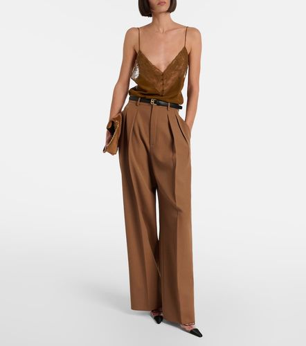 Pumps slingback Romy con raso - Saint Laurent - Modalova