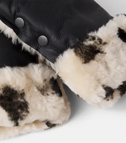 Manoplas Buggy de piel y borrego estampadas - Binibamba - Modalova