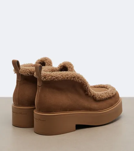 Botines Yari de ante con teddy - Gianvito Rossi - Modalova