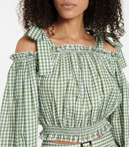 Gingham cotton crop top - Alexandra Miro - Modalova