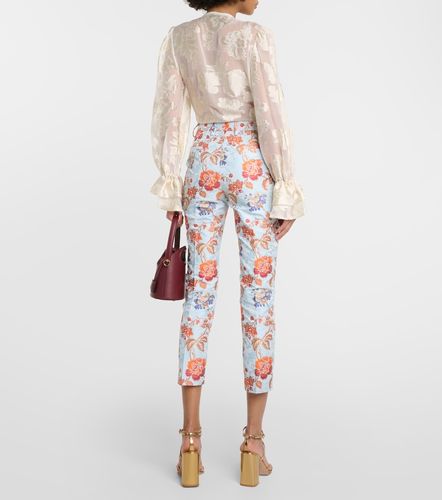 Pantalones de jacquard florales - Etro - Modalova