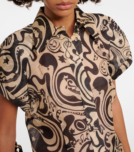 Blusa Matchmaker in lino e seta con stampa - Zimmermann - Modalova