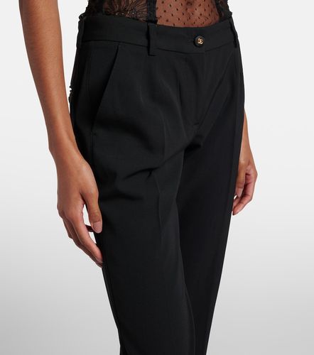 Low-rise wool-blend slim pants - Dolce&Gabbana - Modalova