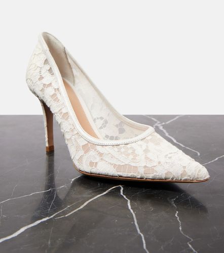 Pumps Lyon 85 in pizzo con pelle - Gianvito Rossi - Modalova