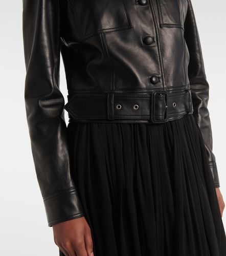 Saint Laurent Cropped-Lederjacke - Saint Laurent - Modalova