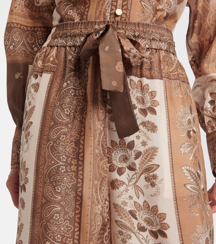 Lucky printed silk straight pants - Zimmermann - Modalova