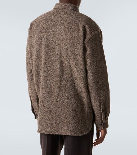 Giacca camicia in tweed di misto lana e cotone - Dries Van Noten - Modalova