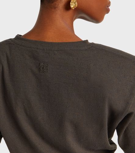 Camiseta de algodón y seda fruncida - Magda Butrym - Modalova