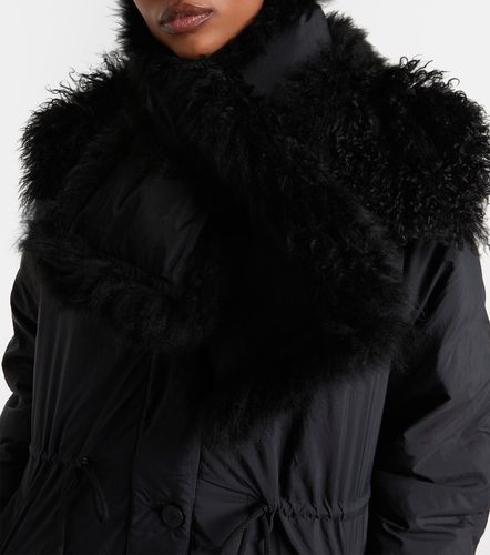 Reversible shearling down scarf - Yves Salomon - Modalova