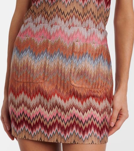 Minifalda de lamé en zigzag - Missoni - Modalova