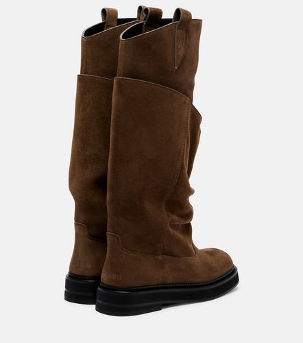 Passeggiata suede combat boots - The Attico - Modalova