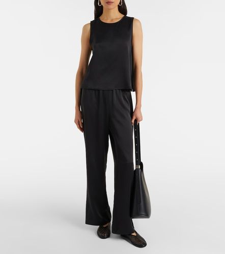 Loreto silk charmeuse wide-leg pants - Asceno - Modalova