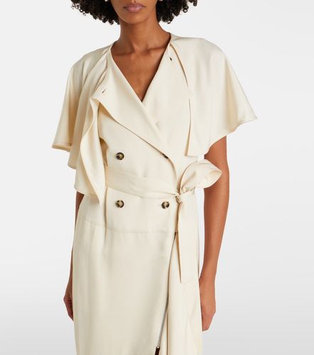 Abito midi Isolde in twill con mantella - Proenza Schouler - Modalova