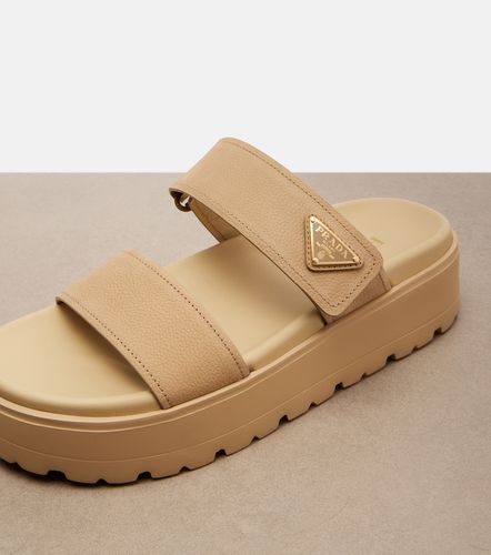 Prada Leather platform sandals - Prada - Modalova