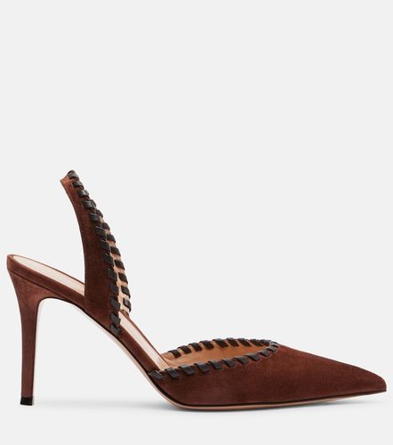 Pumps slingback in suede e pelle - Gianvito Rossi - Modalova