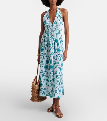 Vestido largo Kos de lino con paisley - Heidi Klein - Modalova