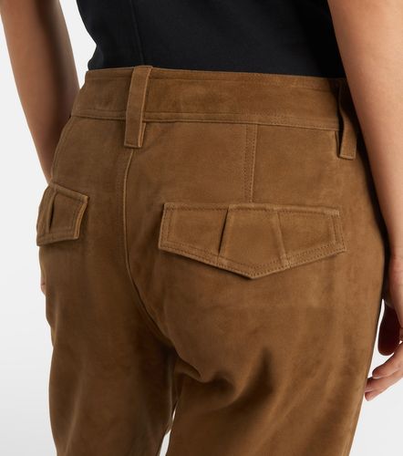 Pantaloni regular in suede - Isabel Marant - Modalova