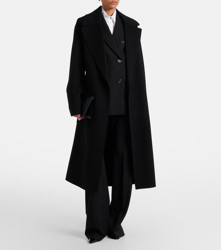 Belted oversized virgin wool wrap coat - Sportmax - Modalova