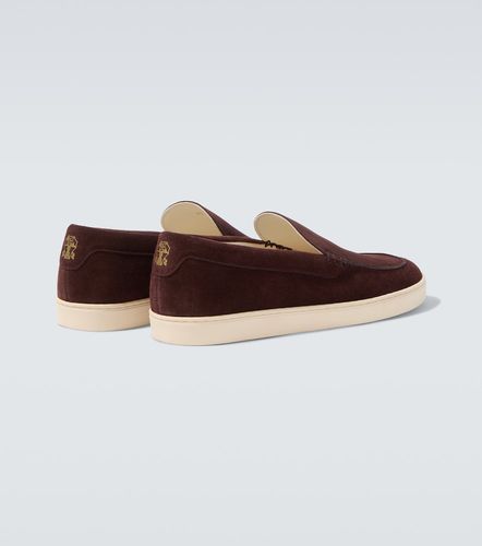 Slip-on Chevron in suede - Brunello Cucinelli - Modalova