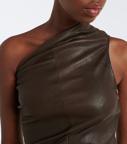 Top Athena in pelle e cotone - Rick Owens - Modalova