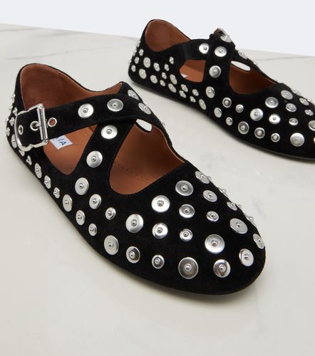 Alaïa Bailarinas de ante con tachuelas - Alaia - Modalova