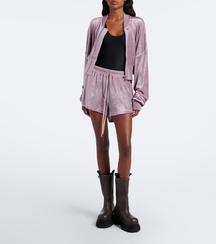 Shorts de terciopelo de jersey - Rick Owens - Modalova