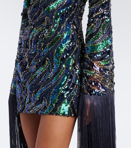 Disco Dragon sequined tulle minidress - Taller Marmo - Modalova