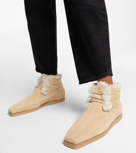 Stivaletti in suede e shearling - Toteme - Modalova