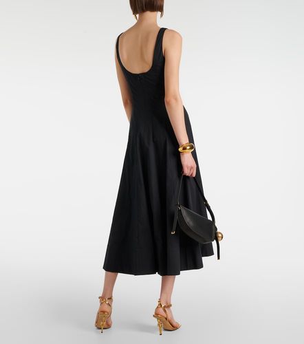 Vestido midi Wells de popelín de algodón - Staud - Modalova