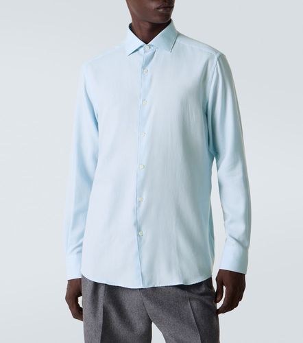 Zegna Camicia in cotone e cashmere - Zegna - Modalova
