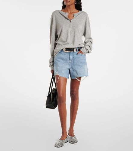 Shorts denim Monroe efecto desgastado - 7 For All Mankind - Modalova