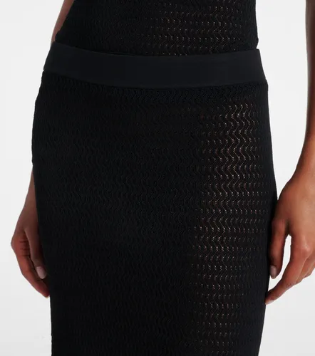 Falda midi de pointelle - Victoria Beckham - Modalova