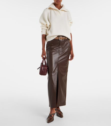 Gonna lunga in pelle - Brunello Cucinelli - Modalova