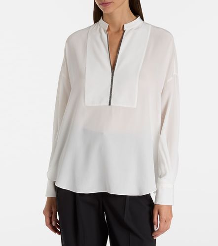 Monili silk blouse - Brunello Cucinelli - Modalova
